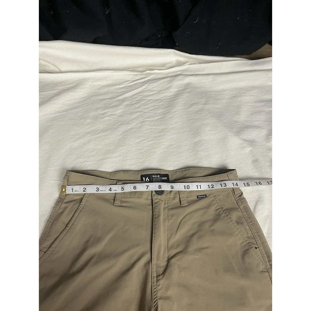 Hurley Hybrid Shorts Kids Nike‎ Dri-FIT Stretch SIZE 16 Tan
